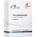 Design per la salute B12 Lozenges Tricobalamin - 3000mcg Triple B12 Tavole dissolve rapido con Methylcobalamin, Adenosylcobalamin + Hydroxocobalamin - Natural Orange Flavor (60 Lozenges)