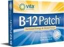 Vita Sciences Vitamina B12 Patch - Formula extra-forza per uomini e donne, 1 mese di fornitura. Aumentare l'energia, il fuoco, la memoria e il metabolismo
