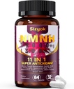 NMNH Supplemento (Dihydronicotinamide Mononucleotide) 600mg,NAD Integratore con Resveratrolo, CoQ10, Biotina e Acido Ialuronico | Support Energia cellulare, Metabolismo & Skin Wellness, 64 capsule