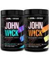 Jacked Factory X John Wick - Wick Mode Pre Workout Powder - Intense Energy, Battle-Ready Focus, Unstoppable Commitment e Sheer Will - Baba Yaga Blue Raz & Last Tropical Sunrise