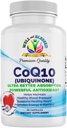 CoQ10 (Ubiquinone) - 30 Capsule - Ultra Better Absorption Formula - Promuovere Energia e Stamina - Vegan e Per vegetariani - Libero dagli Additivi Artificiali