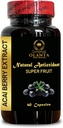 Estratto di bacche di ACAI - Potente Antiossidante Acai Berry, Acai Berry Extract Capsules, Gluten Free, Non OGM, Acai Berry Diet - 1 Bottiglia 60 Capsule