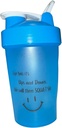 Protein Shaker Bottiglia, ShakeELITE - 13oz BPA-Free Blender con Leak-Proof Lid & Mixing Ball - Perfetto per palestra, fitness e On-the-Go Nutrition BLUE