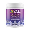 VAL Magnesium Aromatherapy Massage Cream 8oz | Zechstein Magnesium + MSM + Oli organici | Fast Absorbing | Non-Greasy | Joint & Muscle Relief | Paraben-Free | Made in USA