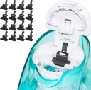 FireAnt Silicone Saline Pods Refills Accessori Compatibile con Navage Nasal Care, 16 Pack Rifornimenti riutilizzabili del sale del silicone, Easy Operation (Black 16 Packs)