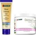 Sano Habits Skincare Bundle - 1.7oz DermaTox Ointment e 1,5 oz Silver Defense Gel - Tutto naturale, Tutto Scopo, Sicuro ed Efficace Nourishment della pelle