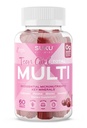SUKU Teen Girl Multivitamin Gummies – Vitamine A, B12, C, D3, E, Biotin & Zinc – Integratore Vegetariano Senza Zucchero per Pelle, Energia, Immune & Bone Salute – Aroma di Ciliegia – 60 Conte
