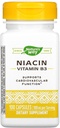 Niacina, vitamina B3, 100 mg, 100 capsule, Via della natura
