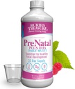 Buried Treasure Prenatal Plus DHA Complete, 16 oz Arancione Banana Flavor, High Potency Liquid Formula Supplement per prima, durante, post gravidanza, naturale DHA Omega3 Ferro Vegetariano Sicuro w / tazza dose