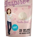 Polvere isolata di proteine del siero di siero di Vanilla Bean 20g con calcio