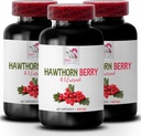 Estratto di bacche di biancospino - HAWTHORN BERRIES ESTRATTO - capsule di bacche di biancospino, supplemento di estratto di biancospino, supplemento di antiossidanti per le donne, supplemento di antiossidanti per la pelle 3 Bottiglia 180 capsule