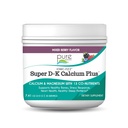Ionic Fizz Super D-K Calcium Plus di Pura Essence - con Magnesio Extra, Vitamina D3, Vitamina K2 per Forte Bones e Supporto Stress - Bacca Mista - 7.41oz