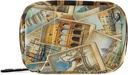 OTVEE viaggio in Italia Vintage Collage Pill Case Bag, Vitamin Organizer Medicine Carrying Case per viaggi
