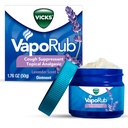 Vicks VapoRub, Lavender Scent, Cough Suppressant, Topical Chest Rub & Analgesic Ointment, Medicated Vicks Vapors, Rilievo da Tosse a causa di freddo, Aches & Pains, 1.76oz