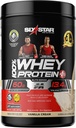 Polvere proteica del siero + supporto immunitario | Six Star Whey Protein Plus | Isolato proteico del siero e peptidi + Costruttore del muscolo | Polvere proteica magra per guadagno muscolare & recupero | Vanilla, 2 lbs
