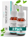Medilisk Tinnitus Relief Spray – Supporta il sollievo di anelli per le orecchie – Prodotti per la cura dell'orecchio – Prevenzione di trattamenti di acufene – Non steroidei & Ipoallergenico – 1 Fl Oz – Confezione di 2