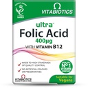 Vitabiotici Acido Folico Ultra 400ug con Vitamina B12. 60 compresse