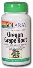 Radice dell'uva dell'Oregon Solaray - 400 mg - 100 capsule