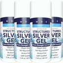 Gel Colloidale Silver Extra Strength - 35ppm Attivato Gel d'Argento Colloidale per la massima potenza - Made in USA - Formula strutturata in un Conveniente 4 Pack