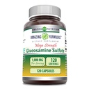 Incredibile Formulas Glucosamine Sulfate 1000 mg Capsule Supplemento | Non OGM | Gluten Free | Made in USA (Unflavored)