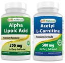 Migliori naturali alfa acido lipoico 200 Mg & Acetil L-carnitina 500 Mg