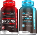 Coreano Red Panax Ginseng 1500mg - Ginseng ad alta potenza per l'energia, le prestazioni e il supporto immunitario per gli uomini e le donne - supplemento di peso notturno con la melatonina per sostenere sonno e metabolismo