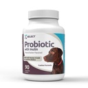 K9 Selezionare Probiotico per cani, con Inulin - 90 compresse masticabili - Supporta la digestione sana e l'assorbimento nutriente - Probiotici per cani e enzimi digestivi - Probiotici per cani Salute Digestiva