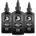 Bossman Jelly Beard olio per gli uomini - 3 Pack (12 oz in totale, Nudo - non profumato) – Ammorbidisce, idrata e condizioni con ingredienti naturali