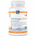 Nordic Naturals ProOmega 2000 Jr., Fragola Flavor - 60 Gel Morbidi - 1120 mg Omega-3 - Ultra Potent Fish Oil - EPA & DHA - Promuove cervello, cuore, & Immune Salute - Non-GMO - 30 Serve