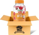 Vitamina B12 Gummies Bundle. Include una bottiglia 90 ct vitabile bambini vitamina B12 Gummies. Integratore alimentare, senza glutine, non Gmo e masticabile B12 vitamine Gummies. Viene con un buono per la mia scatola di casa!