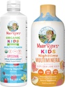 MaryRuth's Nighttime Multimineral (Peaches & Cream) e Multivitamin Liposomal (Strawberry Cherry & Vanilla) per bambini | Clean Label Project Verified® | Vitamine Vegan per Muslce Relax & Global W