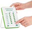 Tracker & Pill Reminder | Allarme del risponditore visivo | 7 giorni AM PM Medication Reminder
