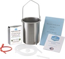 Purelife Detox Coffee Enema Kit - Made in USA - 2 Qt / Superior non tossico Made in USA Quality / 1 lb Purelife Ultra Light Gold Enema Coffee - Lab testato senza mycotoxins- Silicone Tubing