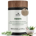 AKSHAR Ayurveda - Capsule Neem con Estratto di Neem e Polvere di Foglia Neem - Integratore di neem di erbe per sostenere la salute della pelle chiara e il disintossicazione - Vegan Cruelty-Free Neem Leaf Capsules (60 Conte)