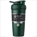 BlenderBottle Sport in acciaio inox isolato Shaker Bottiglia con filo Whisk, 24-Ounce, Forest – Protein Shakes & Hydration per atleti e fitness Enthusiasts, Easy Mixing, mantiene le bevande freddo, Lockable Lid