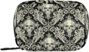 Caso di pedaggio Vintage case di pedaggio Bag Medicina contenitore di vitamina contenitore Pill Box organizzatori Supplemento titolare (Skull Damask)