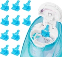 Silicone Saltwater Pods Refills Accessori Compatibile con Navage Nasal Care - Salva i baccelli d'acqua salata per un facile funzionamento (10 Pack-Blue)