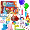 UNGLINGA 33 Esperimenti Science Kit per bambini, Scienza Project STEM Toys Regali per ragazzi Ragazze Imparare Chemistry educativo Set, Volcano Eruzione, Scientis Kit