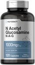 Horbaach N-Acetyl Glucosamine 1000 mg | 120 capsule | Pillole Supplemento N-A-G | Non-GMO & Gluten Free