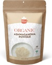 SPICY ORGANIC Organic Ashwagandha Root Powder – 1 lb., Non-GMO, 100% crudo dall'India – Indian Ginseng (Withania Somnifera) – Natural Stress Support, Energy & Immune Health