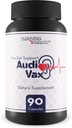 Max Ear Support Audi Vax - Ear Health Support Supplement - Promuovere la salute dell'orecchio interno e dell'orecchio medio con un flusso sanguigno migliorato - Aiuta a ridurre la perdita dell'udito & Anello dell'orecchio - Supporta la funzione uditiva sana