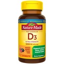Natura fatta vitamina D3 5000 IU (125 mcg) Extra resistenza, vitamina D supplemento per il supporto immunitario, 70 compresse di dissolvere senza zucchero, 70 giorni di alimentazione