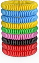 12 Pack Braccialetti di zanzara, fasce di zanzara per adulti e bambini con individualmente Wrapped & DEET Braccialetti, naturali e impermeabili Citronella per escursionismo