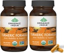 curcumina ORGANIC INDIA Turmeric con pepe nero - Integratore di erbe, Supporto Joint & Immune System Support, Integratore di radice integrale, Trikatu, Certificato USDA Organic - 180 capsule