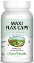 Maxi Flax Caps – Olio di semi di lino biologico, Omega 3, 6, 9 - Cold Press - Hexane Free, 700 mg – Kosher, 120 tappi