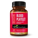 Erboristeria Papaya Leaf Sangue Platelet Capsule - 60/600mg 20x Forza - Sangue Platelet, Bone Marrow, Supporto Immune - Sangue Cleanse Formula - Herbal Remedy - Made in USA
