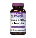 BlueBonnet Vitamina C 500 mg Plus Rosehips Capsule vegetali, 180 Conte