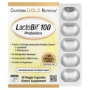 California Gold Nutrition LactoBif Probiotics, 100 Bllion CFU, 8 Strains Probiotici attivi e clinicamente ricercati, Senza zucchero, Vegetariano, Individualmente Double-foil Blister Sealed, 30 capsule vegetali