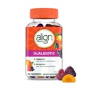 Allineare Dualbiotici, Prebiotici e Probiotici per le donne e gli uomini, Probiotici per la salute digestiva, Prebiotici aiutano Nourish Buon Bacteria, Frutti naturali, 60 Probiotici Gummies