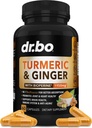 Curcumina currica con BioPerine & Ginger Supplement - 1950mg Organic Tumeric and Curcumin BioPerine Black Pepper Pills - Turmeric e Ginger Supplement 60 Capsule